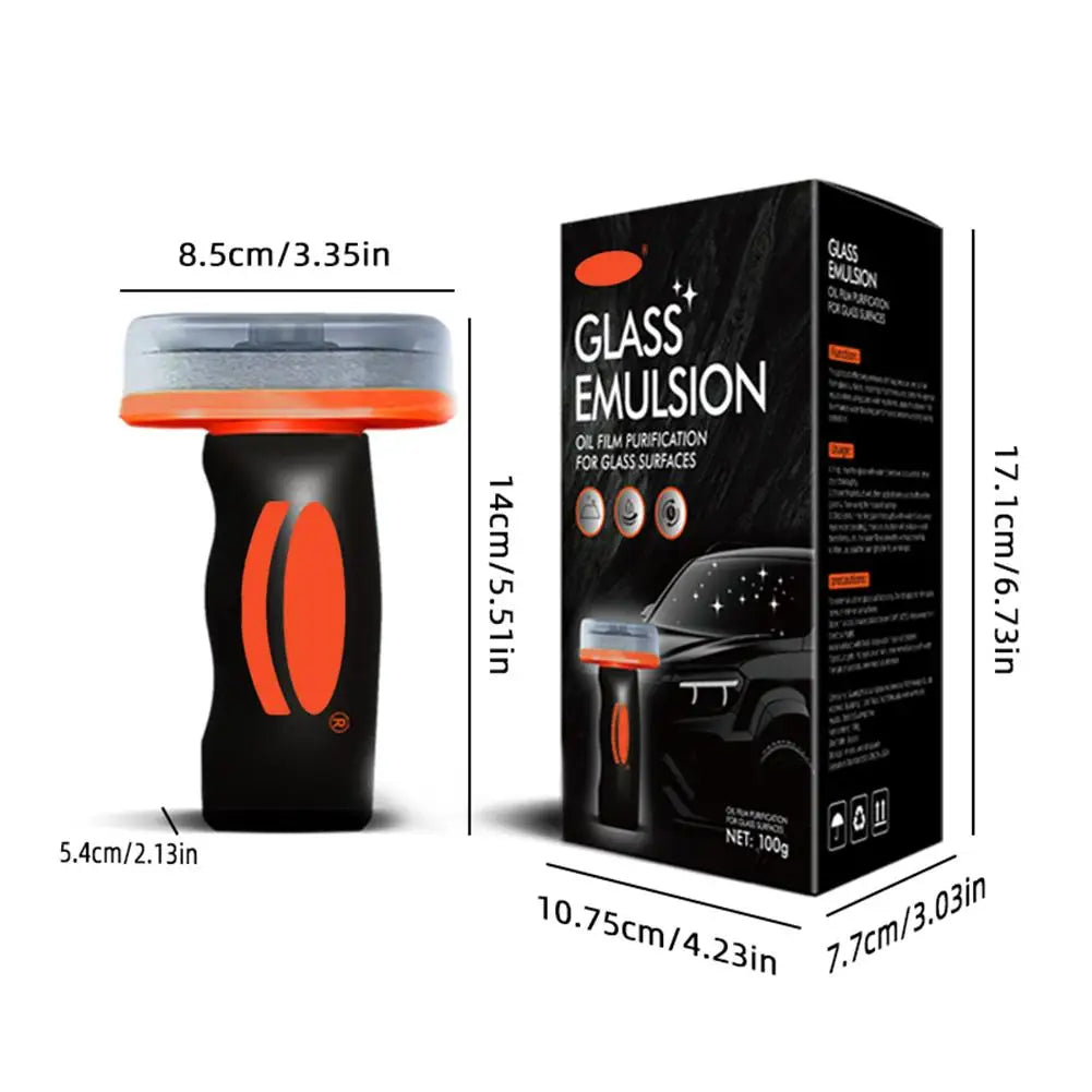 Handheld Glass Oil Film Cleaner Cream Remover 